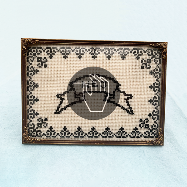 Broderikit: Tattoobannere med FUCK, PYT og NEJ