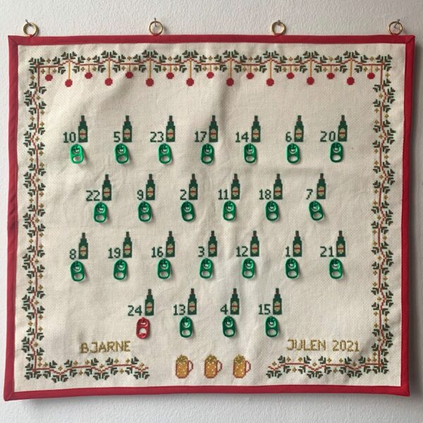 Broderist julekalender - 24 øl