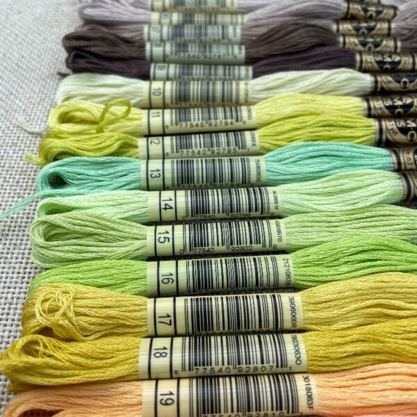 DMC broderigarn enkeltfarver - ALLE farver i nummerorden