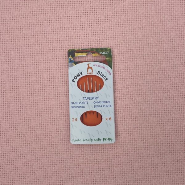Broderinåle 6 stk. - Pony Black (str. 24) FAVORIT