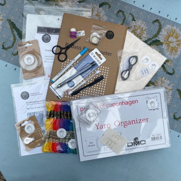 BADASS broderi-begynderpakker