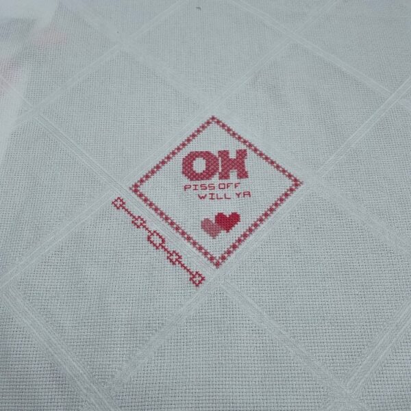 Broderistof | Aida 5,4 | Square | Hvid