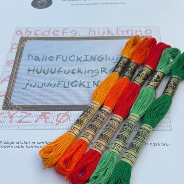 Mønstre til download - alfabeter - Broderistens Arrige ABC