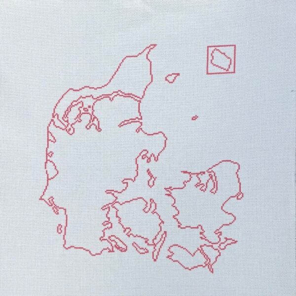 Broderistens Danmarkskort