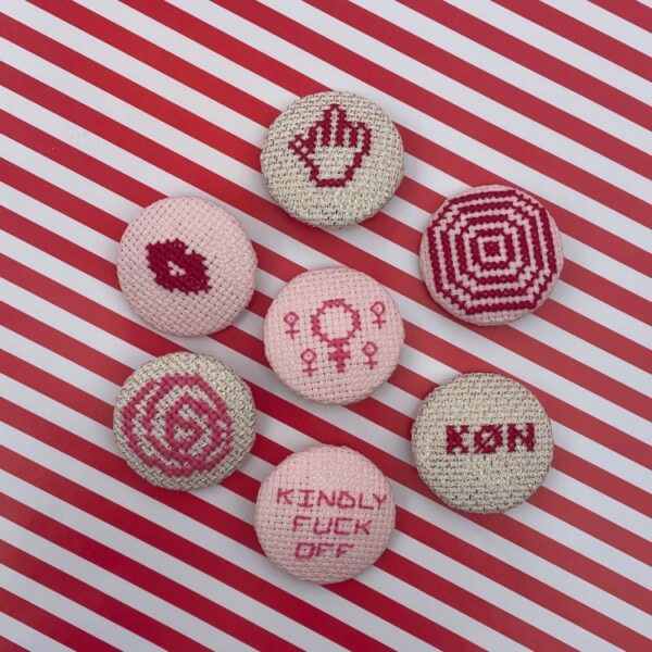 Broderistens KØNne knapper