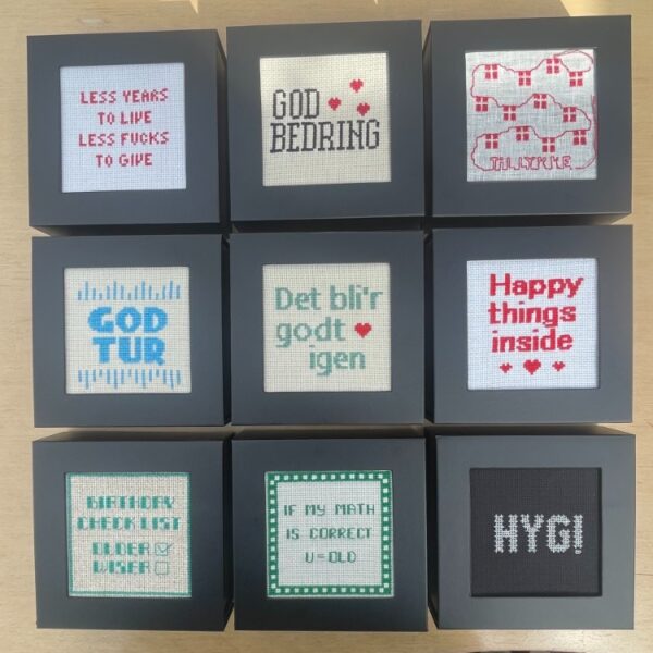 Broderistens valgfrie box kits (2 stk)